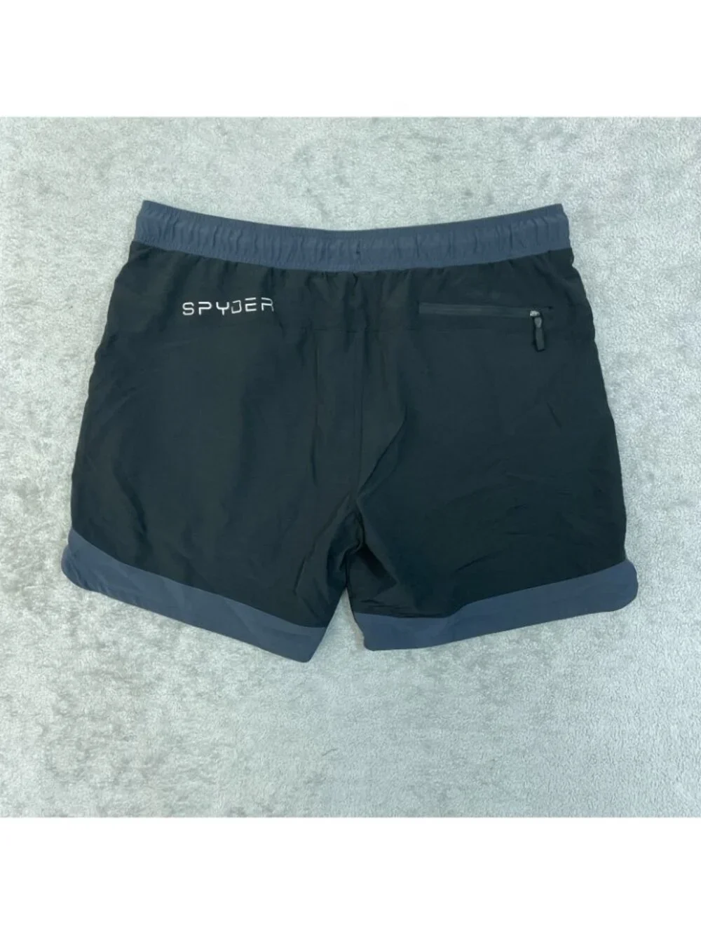 NWT Spyder Swim Men's XL Black Swim Shorts UV Protection Quick Dry Stretch